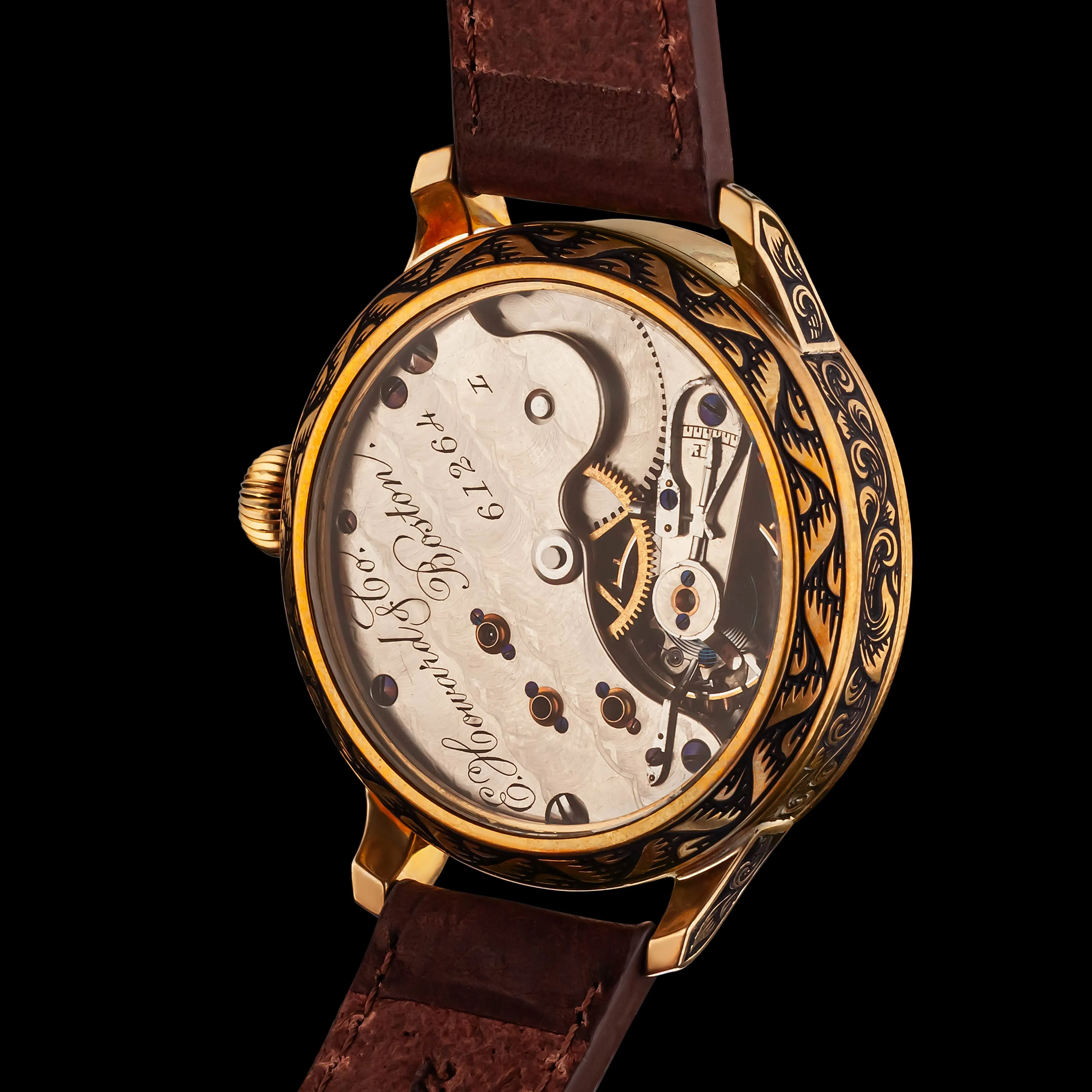 CLASSY Men's Artisan Wristwatch fits Vintage E. HOWARD & Co. Mechanical Movement
