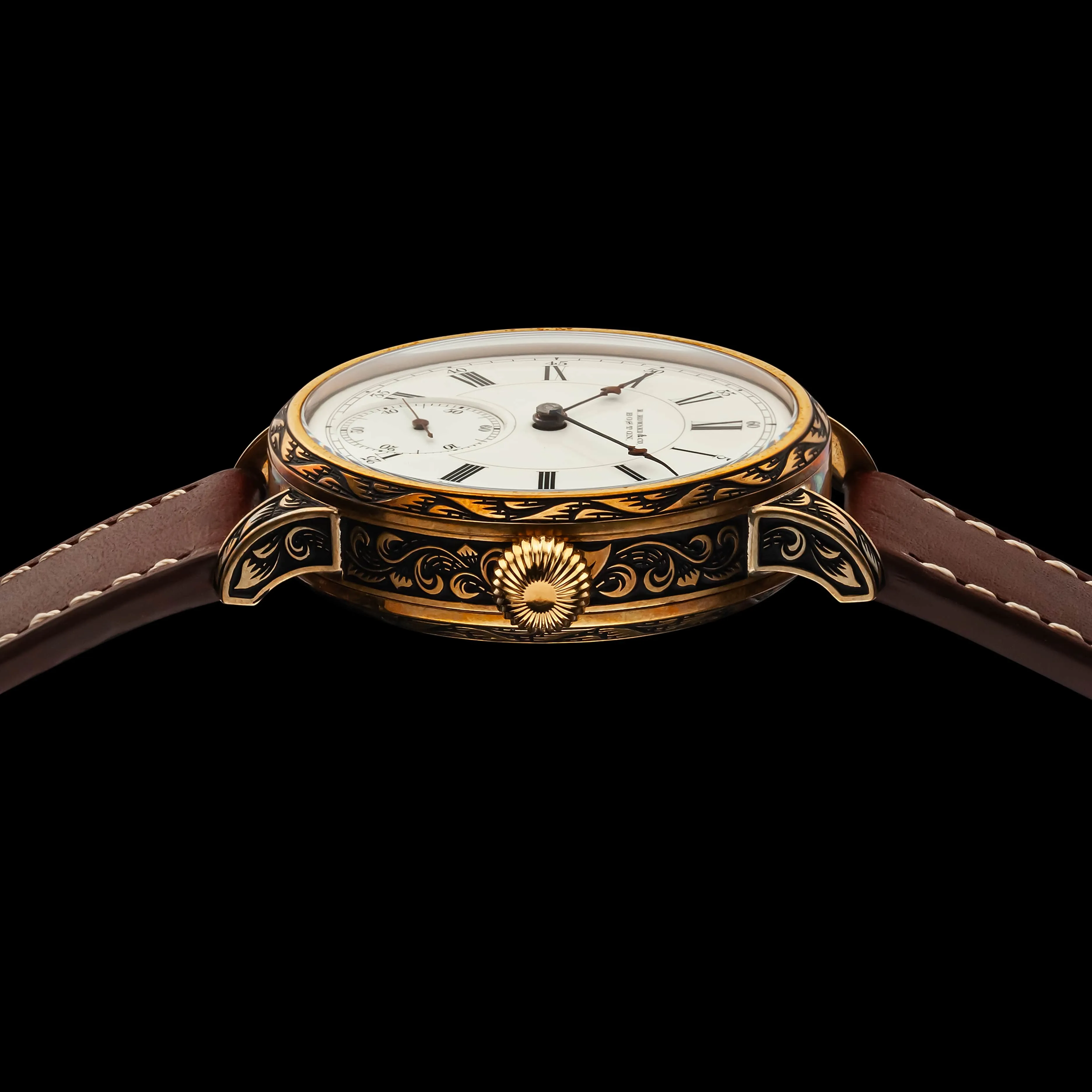 CLASSY Men's Artisan Wristwatch fits Vintage E. HOWARD & Co. Mechanical Movement