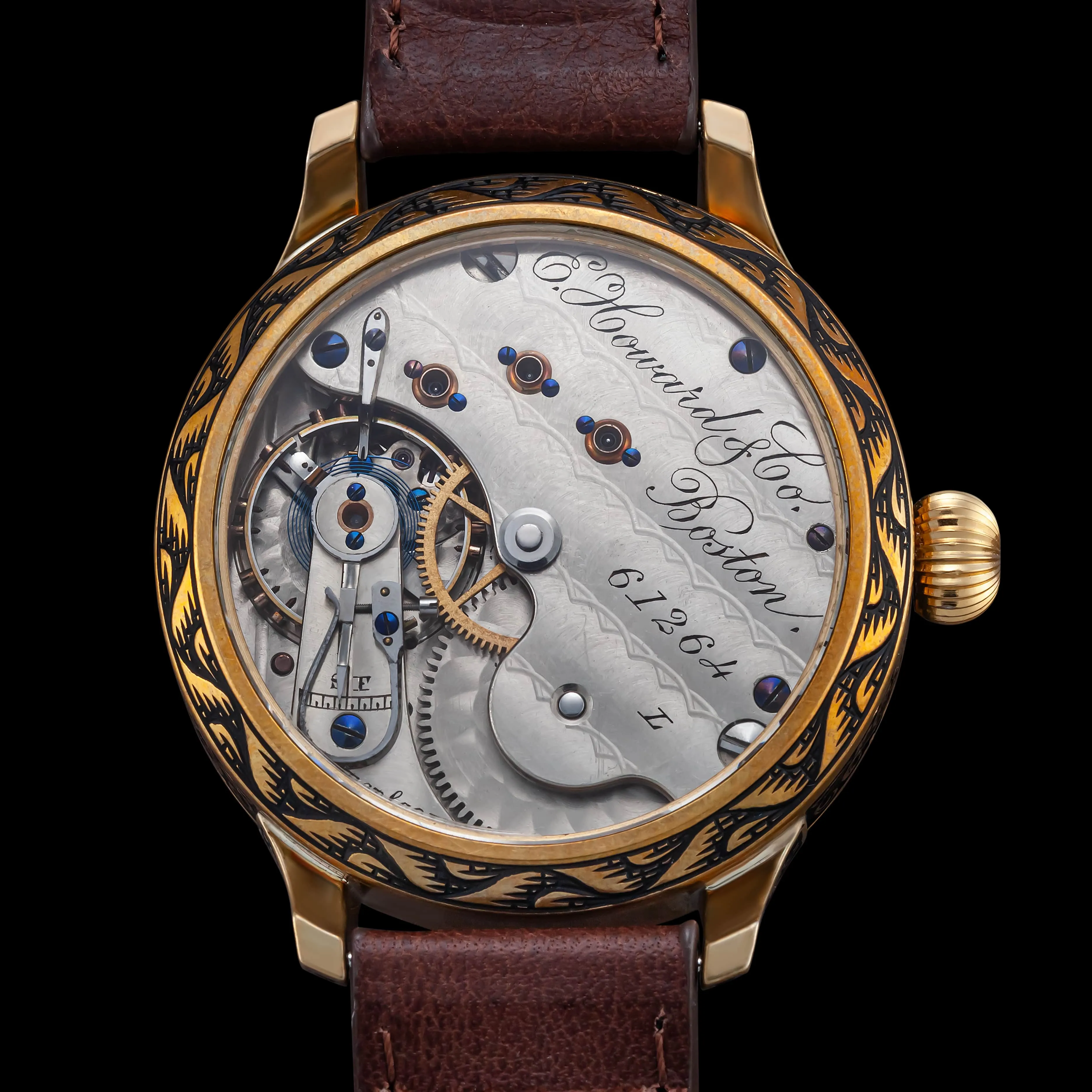 CLASSY Men's Artisan Wristwatch fits Vintage E. HOWARD & Co. Mechanical Movement