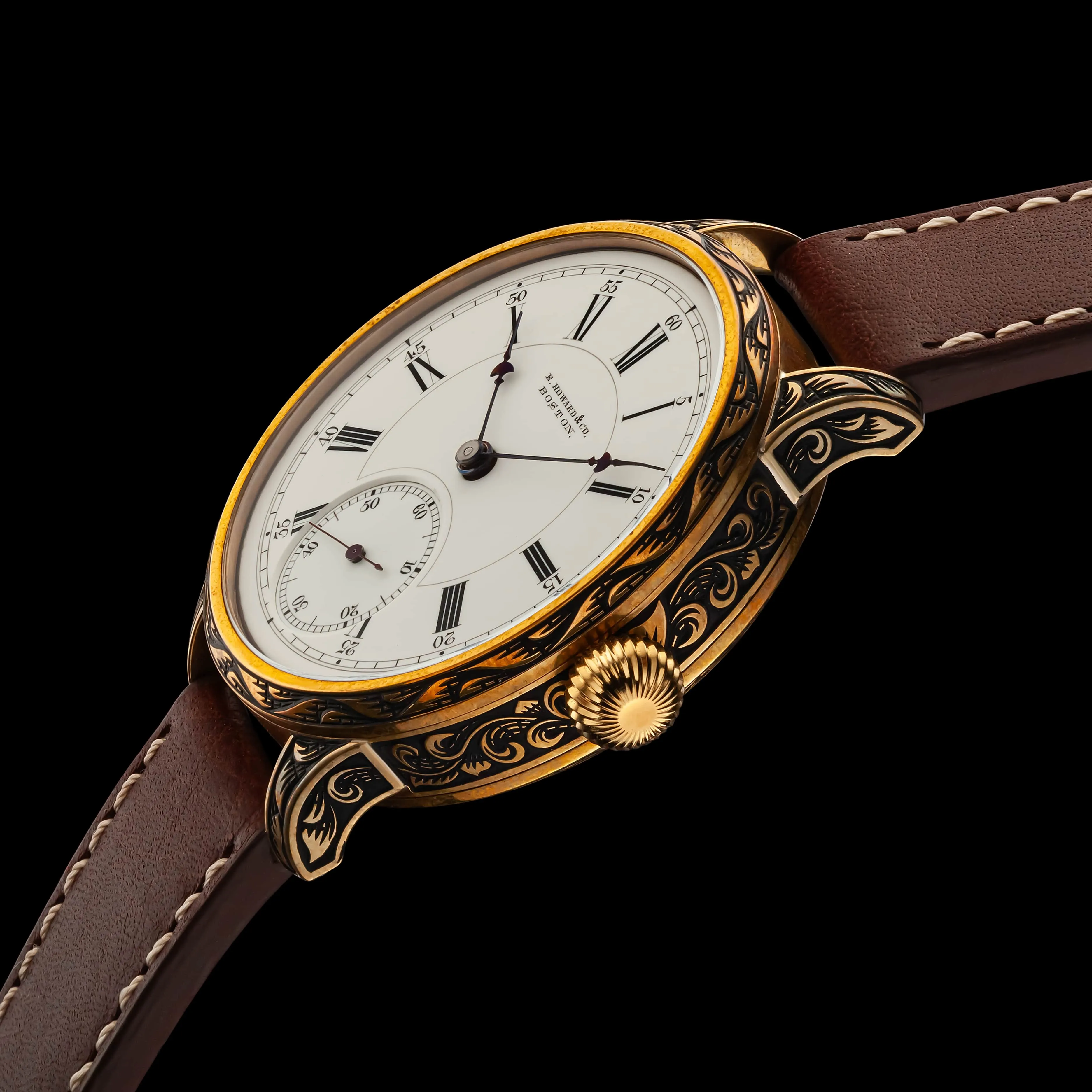 CLASSY Men's Artisan Wristwatch fits Vintage E. HOWARD & Co. Mechanical Movement