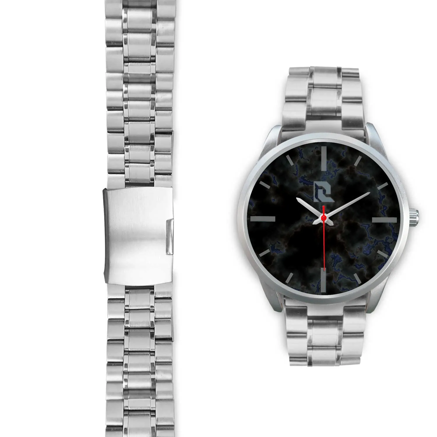 Custom Design Wrist Watch - Silver