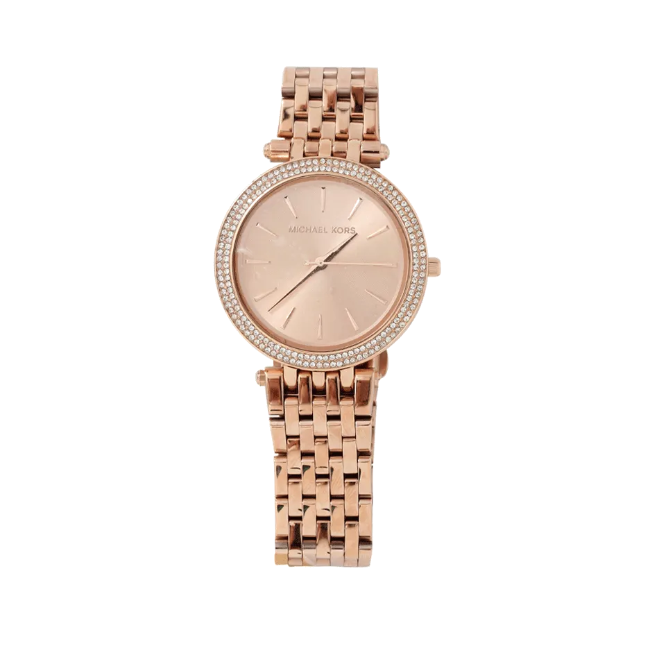 Darci Pave Rose-Tone Watch