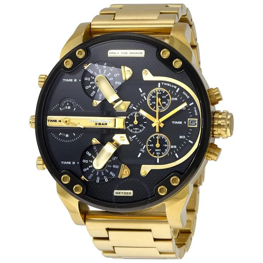 DIESEL DZ-7333 GOLD CHRONOGRAPH DATE DIAL MEN'S WATCH
