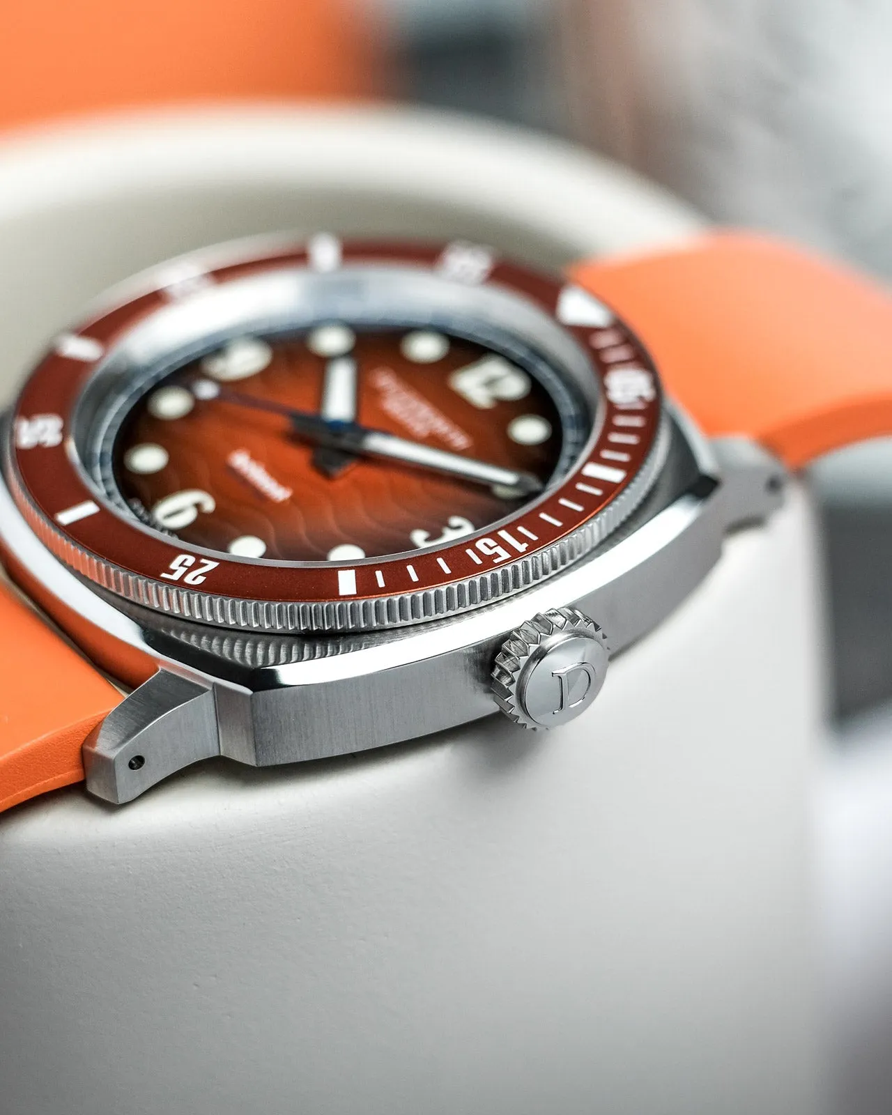 Duckworth Prestex Belmont Dive Orange Orange Rubber