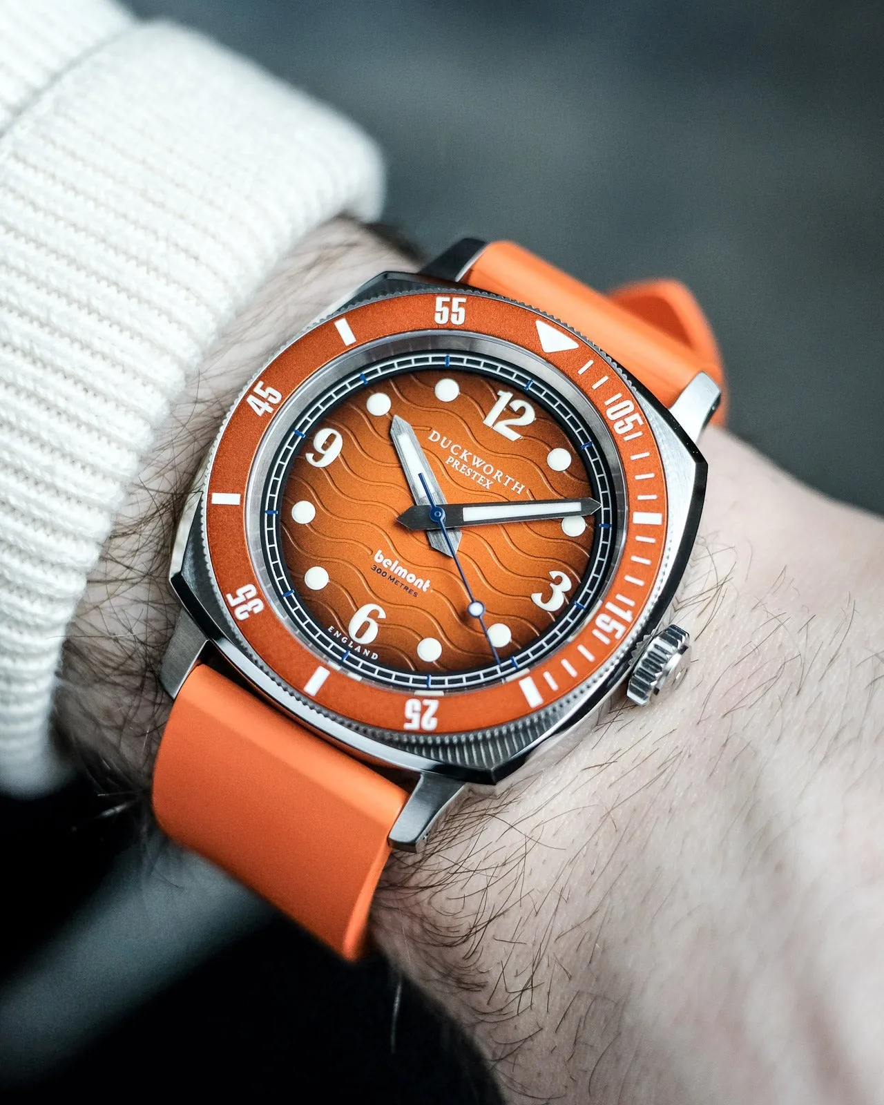 Duckworth Prestex Belmont Dive Orange Orange Rubber