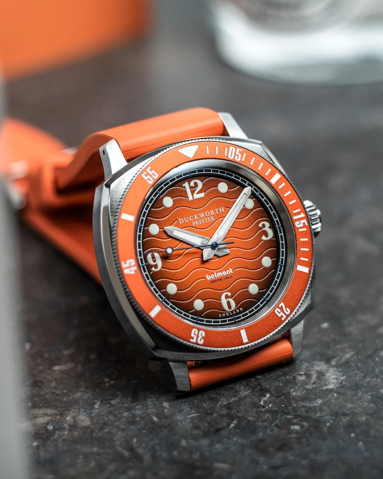 Duckworth Prestex Belmont Dive Orange Orange Rubber