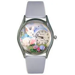 Easter Eggs Watch Small Silver Style