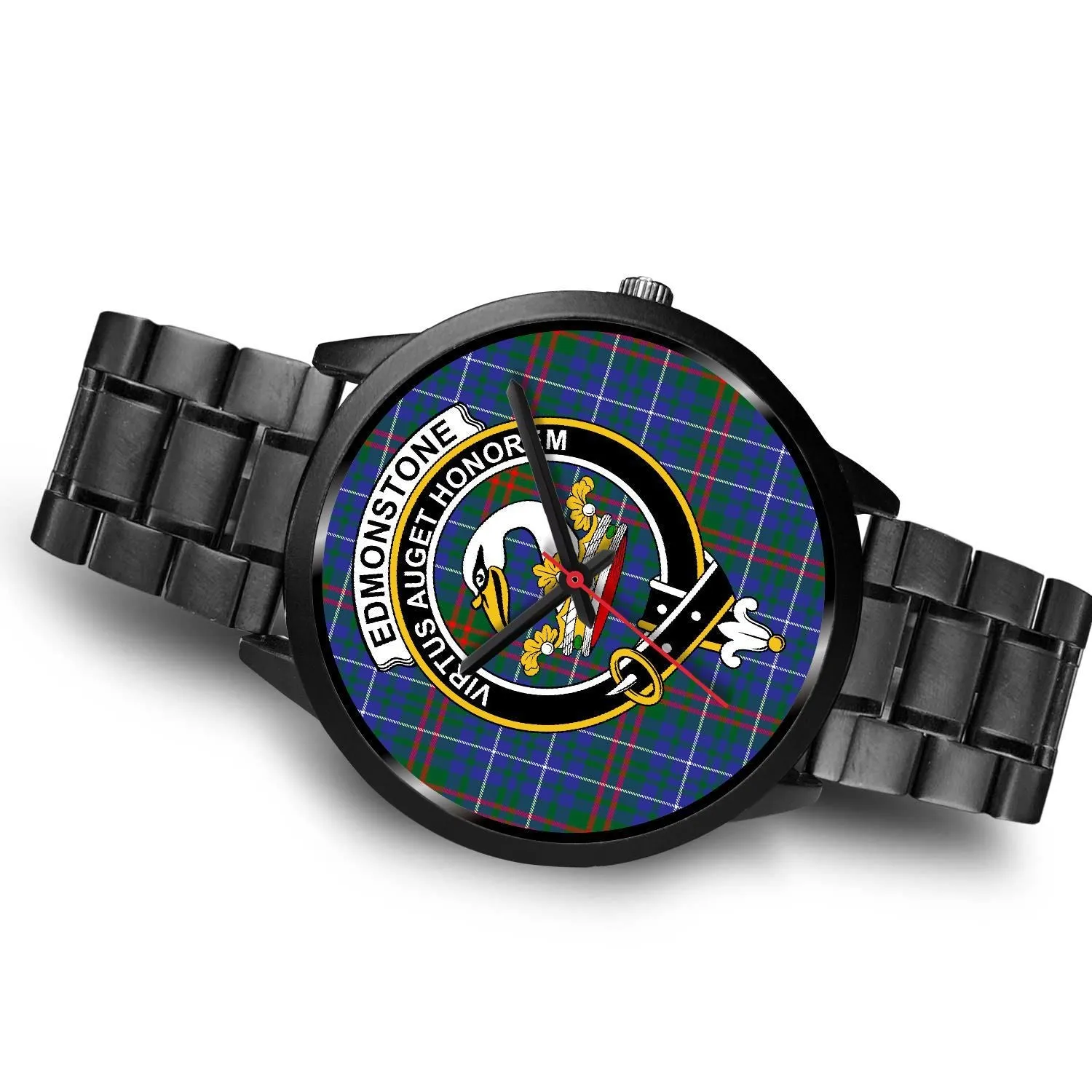 Edmonstone Clan Badge Tartan Black Watch