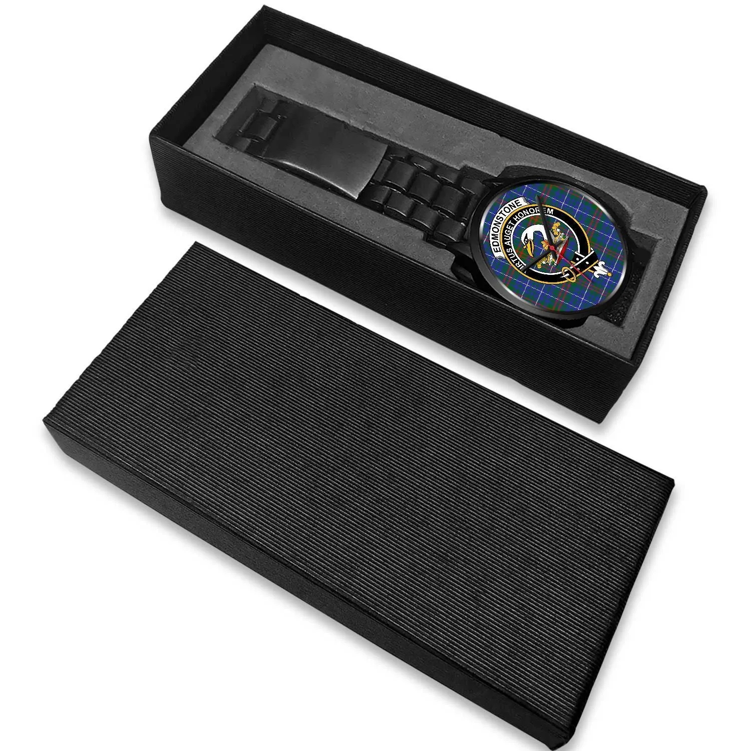 Edmonstone Clan Badge Tartan Black Watch