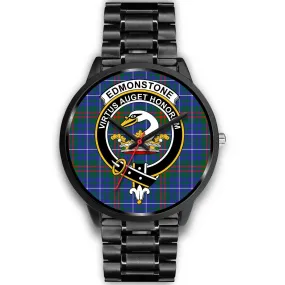 Edmonstone Clan Badge Tartan Black Watch