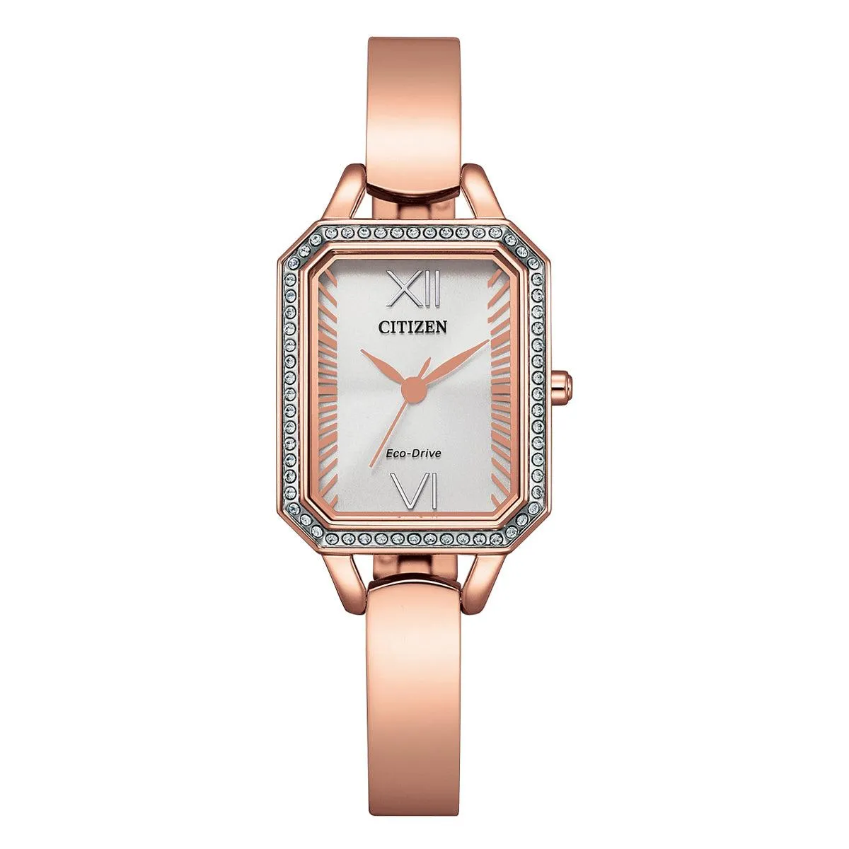 EM0983-51A - Ladies Rose Gold Eco-Drive Dress Watch