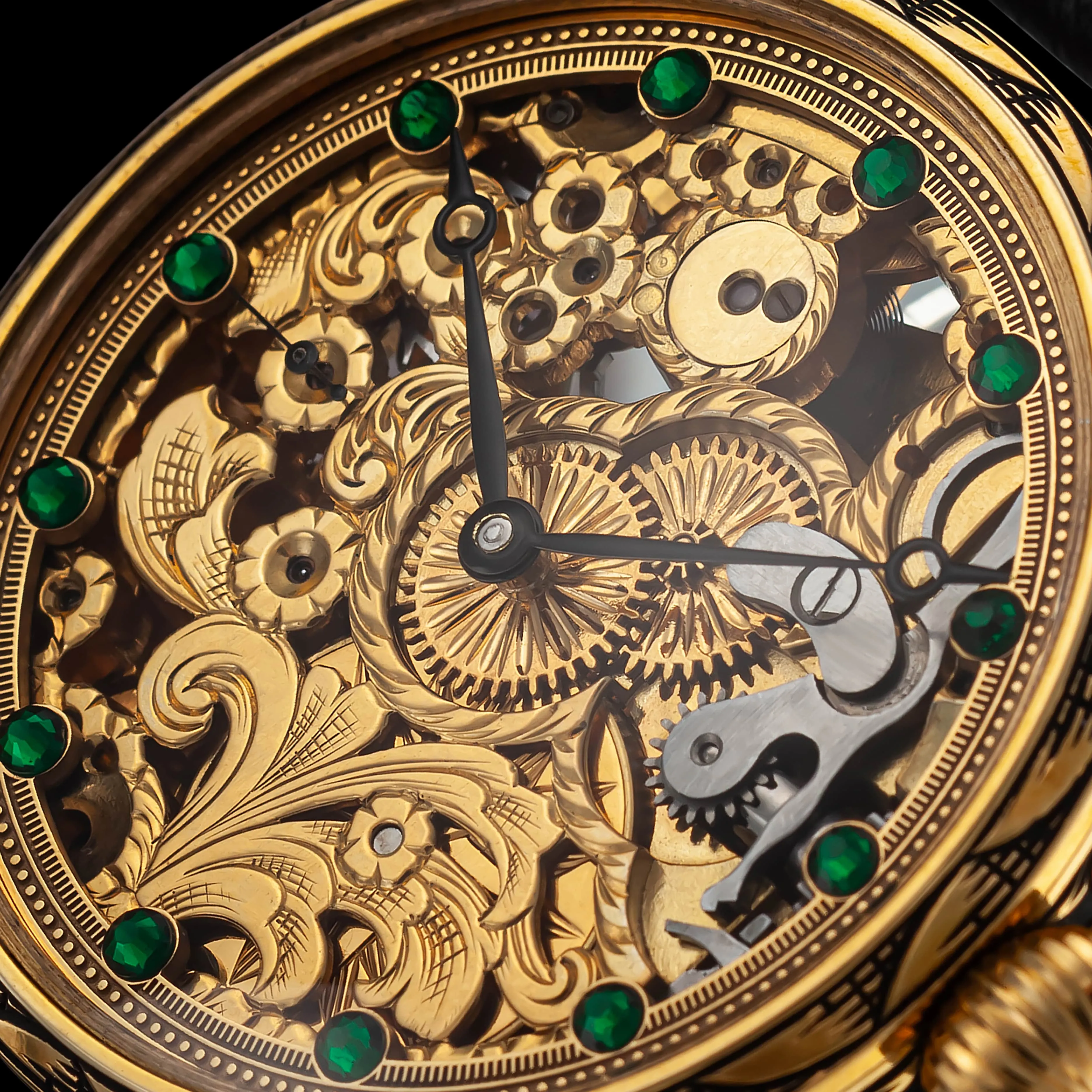 EMERALD Men's Artisan Wristwatch fits 1919 Swiss Vintage Mechanical Movement