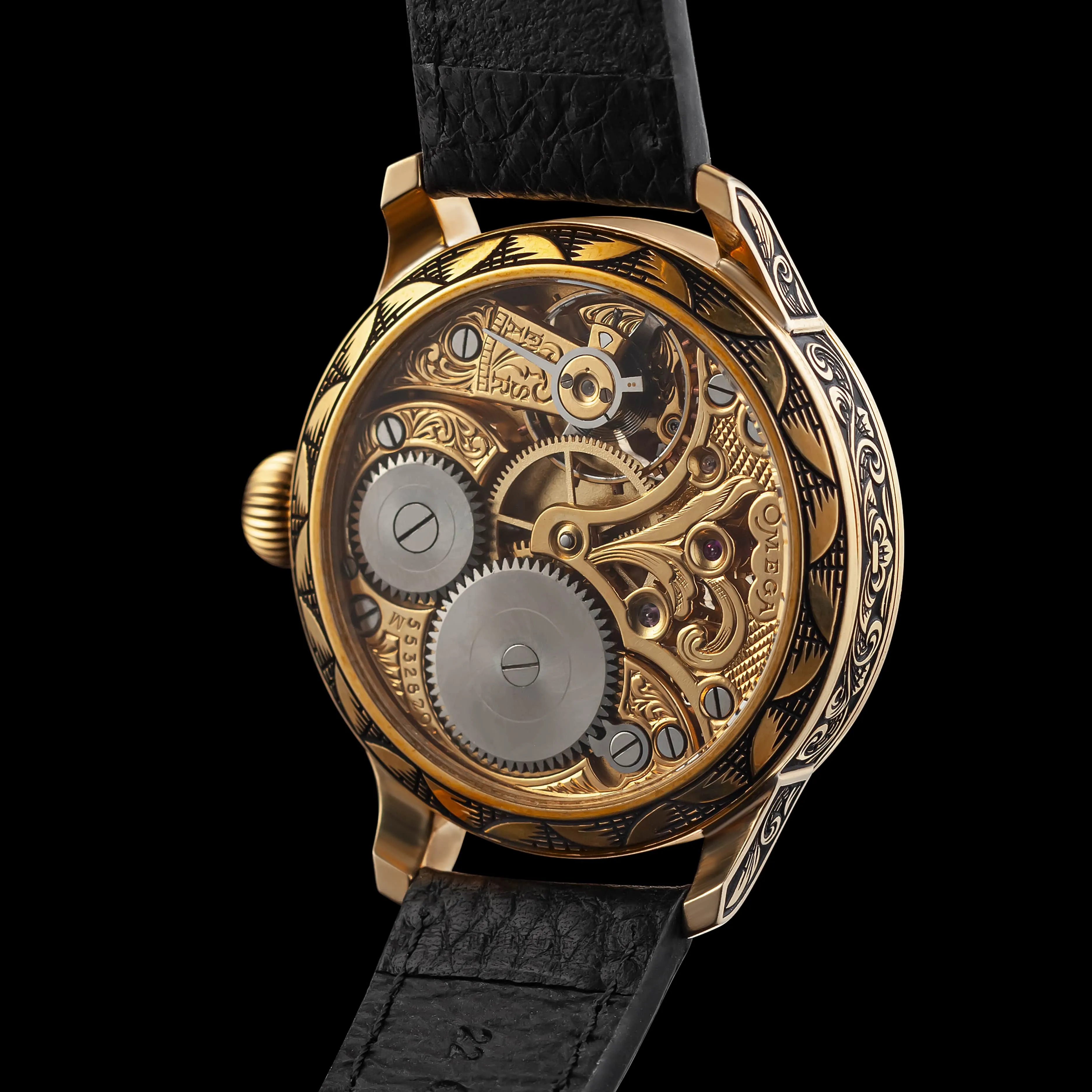 EMERALD Men's Artisan Wristwatch fits 1919 Swiss Vintage Mechanical Movement