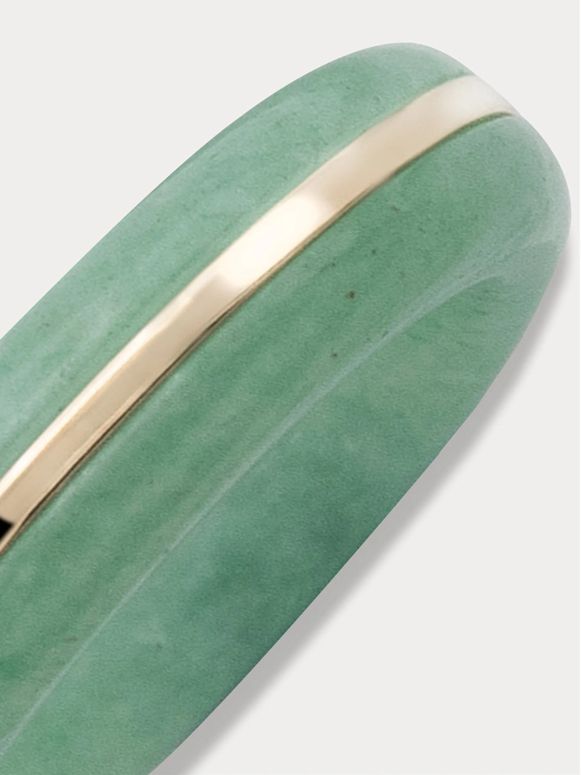 Essential green aventurine stacking ring