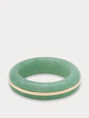 Essential green aventurine stacking ring