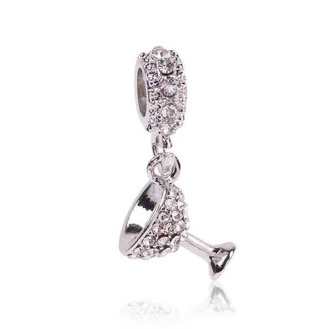 Fashion Perles Jewelry Silver Color Cute Mickey car Mom Bead Bijoux Beads Fit Diy Pandora Charms Bracelet Wholesale diy Beads