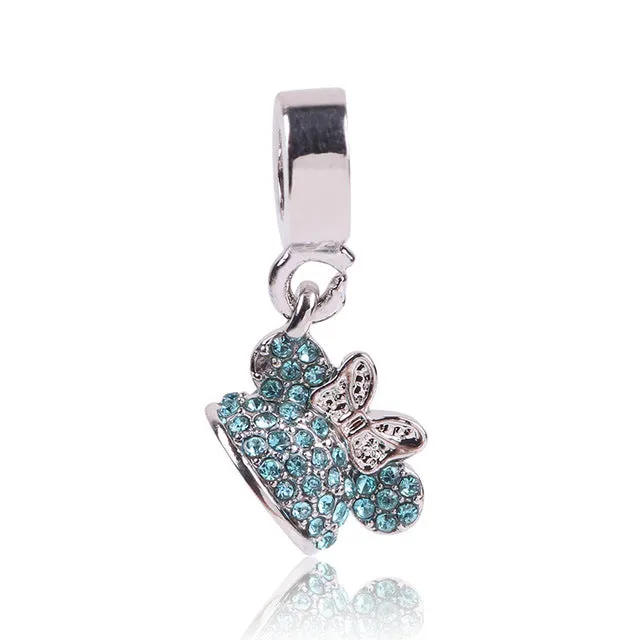 Fashion Perles Jewelry Silver Color Cute Mickey car Mom Bead Bijoux Beads Fit Diy Pandora Charms Bracelet Wholesale diy Beads