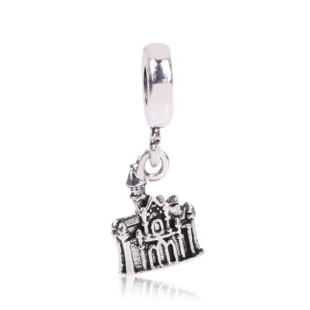 Fashion Perles Jewelry Silver Color Cute Mickey car Mom Bead Bijoux Beads Fit Diy Pandora Charms Bracelet Wholesale diy Beads