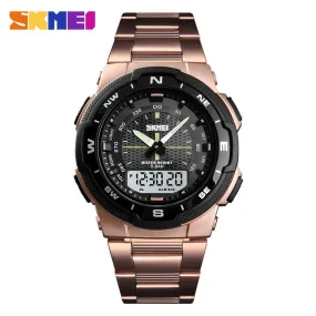 Fashion SKMEI Brand Outdoor Sport Watch Men 50m Waterproof Digital Quartz Dual Time Military Sports Watches Climbing Swim Clock
