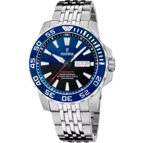 Festina Blue Dial Stainless Steel Bracelet Men's Watch F20661/1