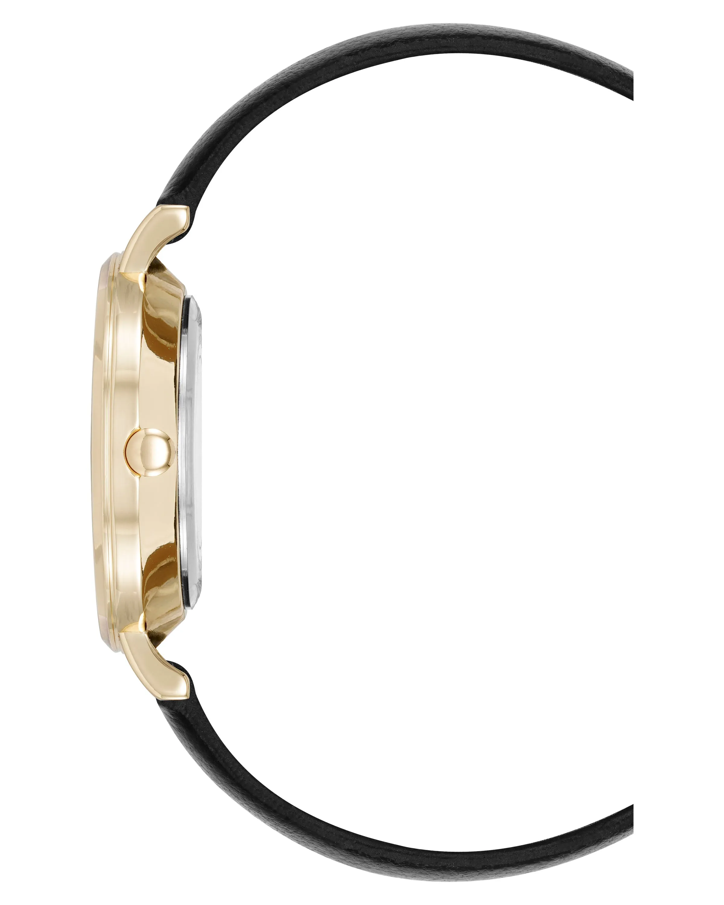Floral Design Dial Strap Watch