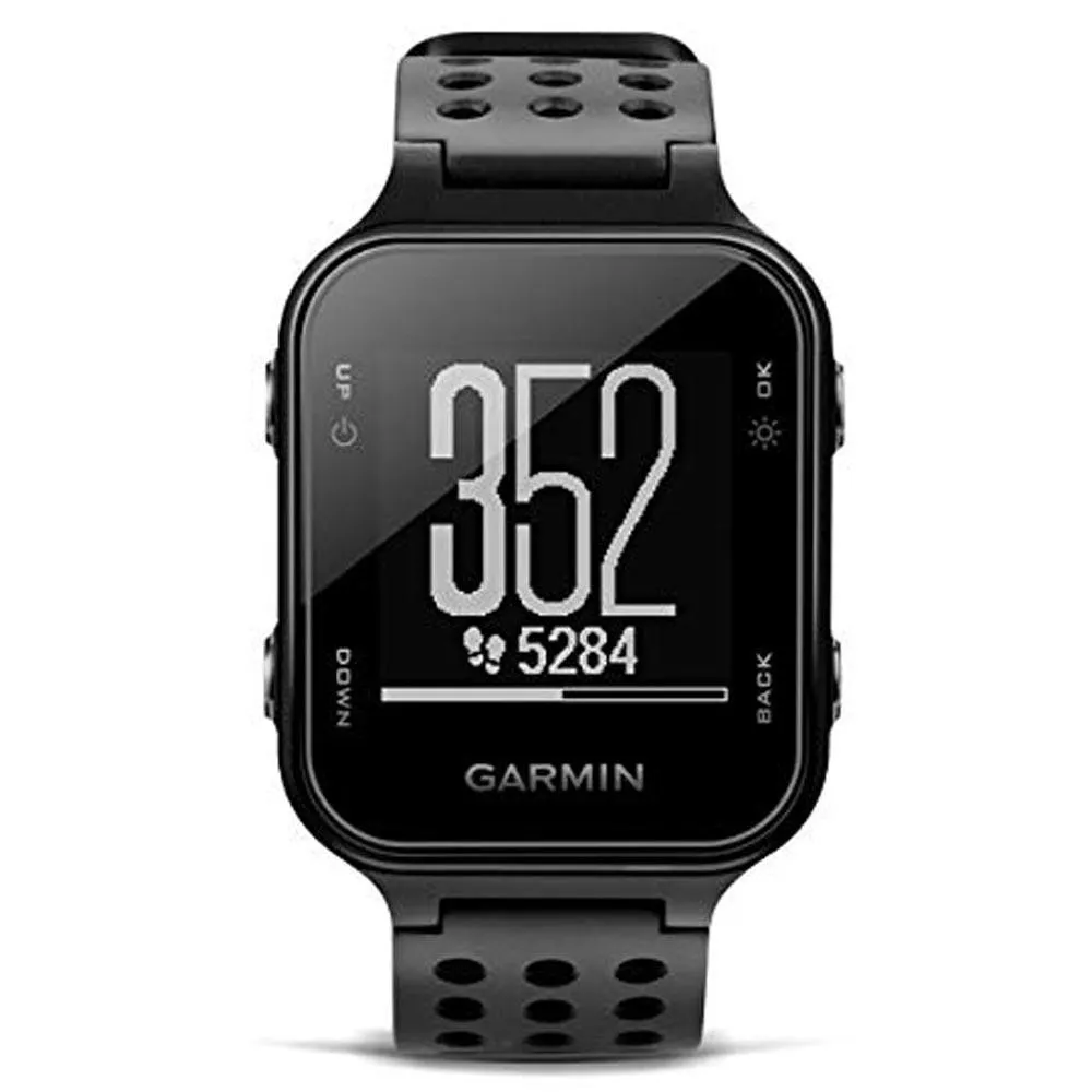 Garmin Approach S20 Bundle Black Silicone Band Black Digital Dial GPS Golf Smart Watch - 010-03723-13