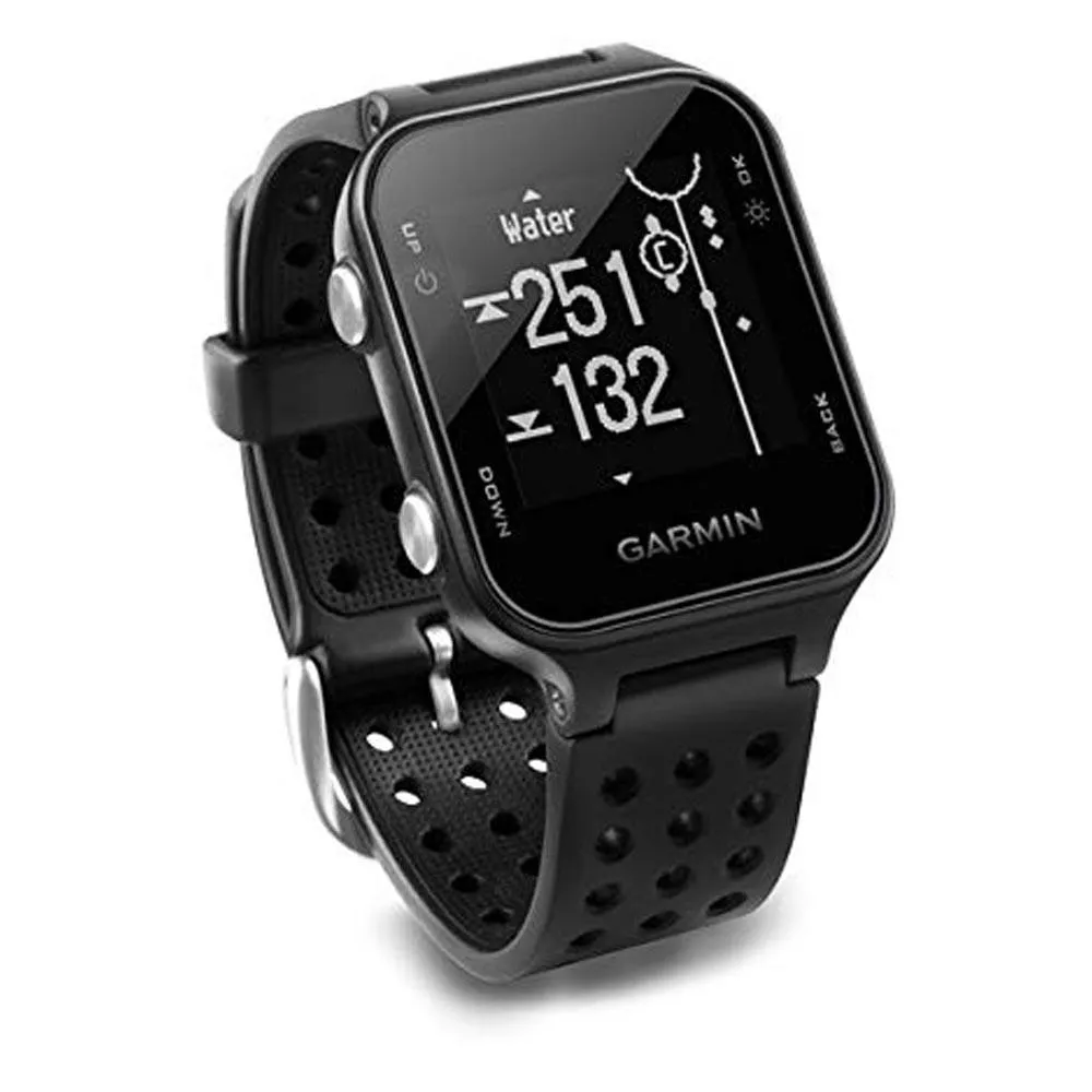 Garmin Approach S20 Bundle Black Silicone Band Black Digital Dial GPS Golf Smart Watch - 010-03723-13