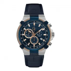 Gc Cableforce Gents Blue and Silver Tone Blue  Watch Y24001G7
