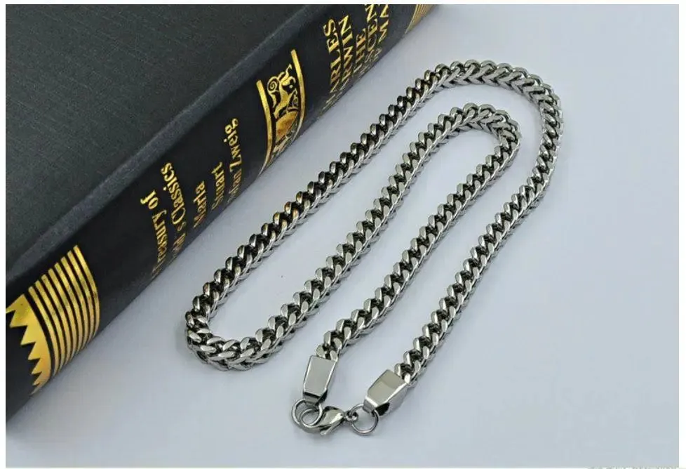 Gleaming 5MM Solid Steel Franco Chain by Bling Master