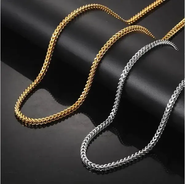 Gleaming 5MM Solid Steel Franco Chain by Bling Master