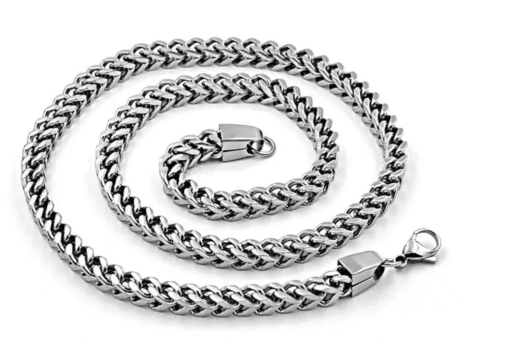 Gleaming 5MM Solid Steel Franco Chain by Bling Master