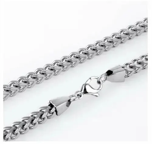 Gleaming 5MM Solid Steel Franco Chain by Bling Master