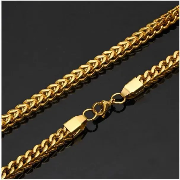 Gleaming 5MM Solid Steel Franco Chain by Bling Master