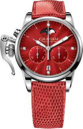 Graham Watch Chronofighter 1695 Lady Moon Red