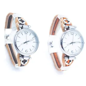 Handmade cork watch for women WA-143-A/B(WITH RANDOM BOX)