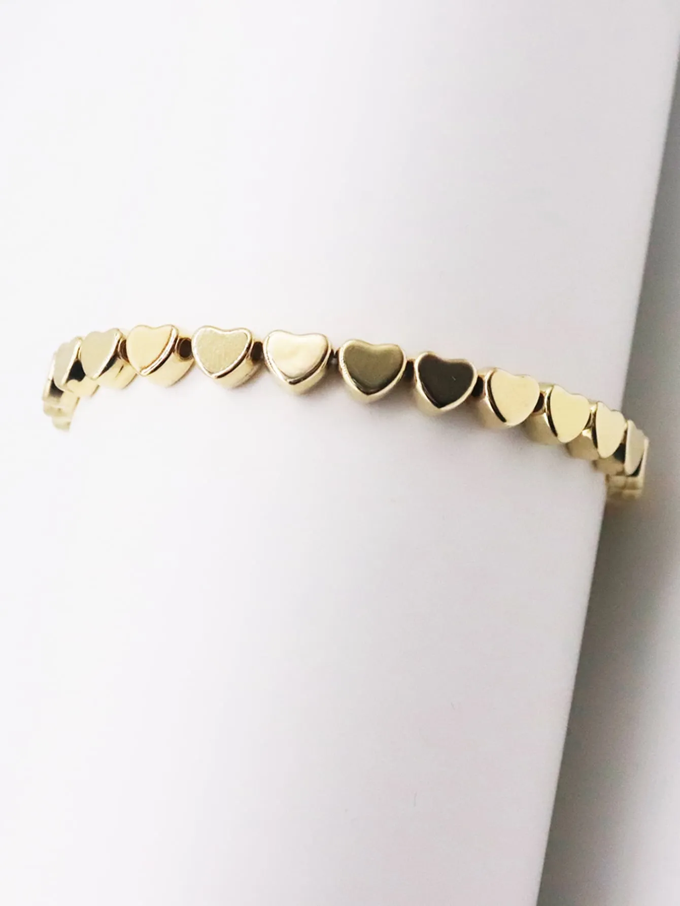 Heart Design Beaded Bracelet for Women Crafted Jewelry Stackable Bracelets