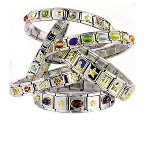 I Love USA Italian Link Bracelet Charm