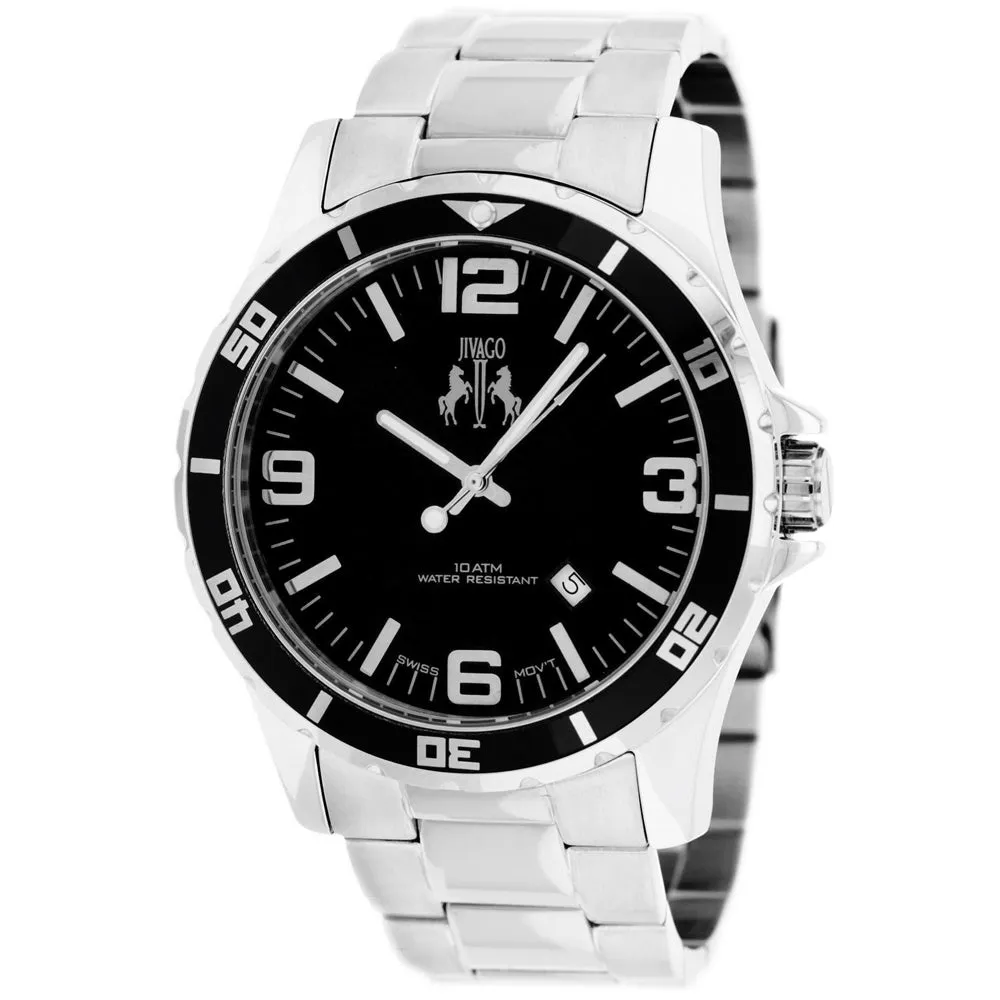 Jivago Men's Ultimate Black Dial Watch - JV6117