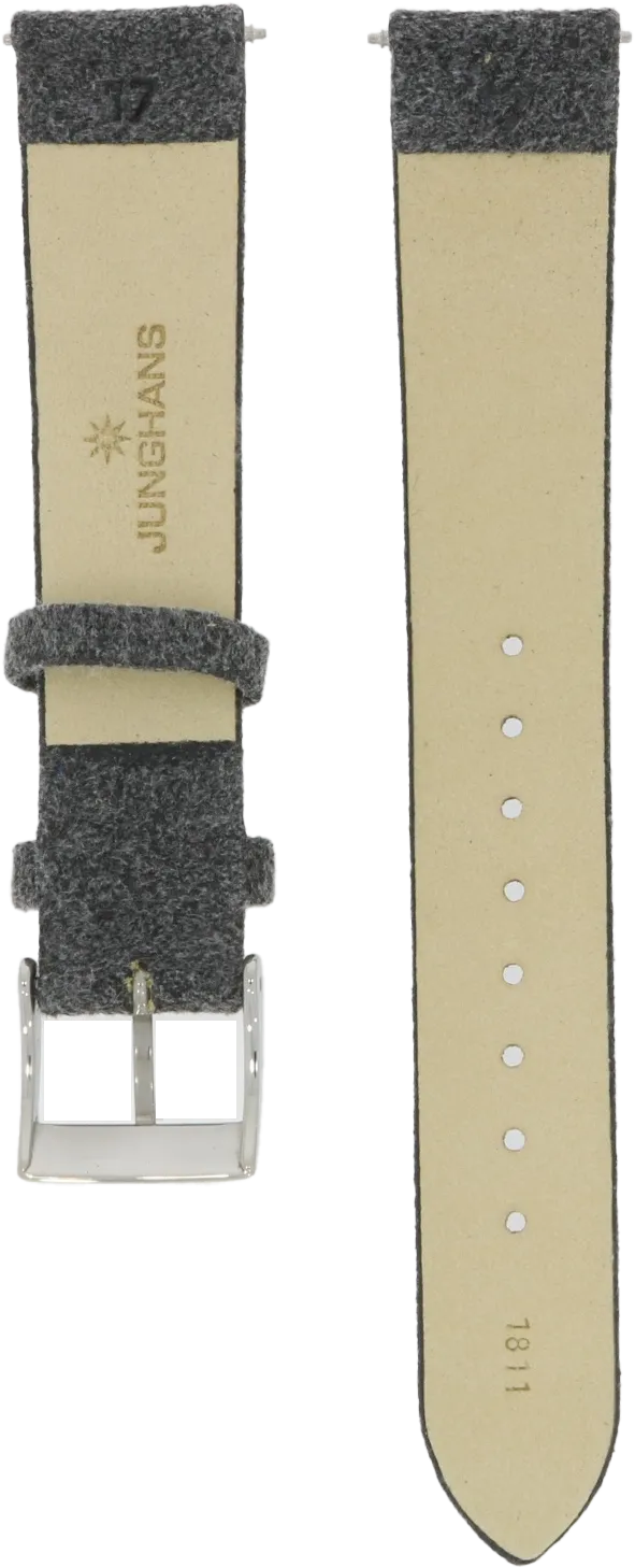 Junghans Grey Felt and Leather Strap 17mm 420506254