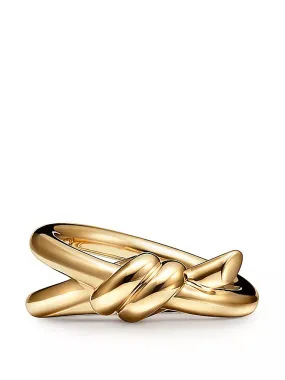 Knot double row ring