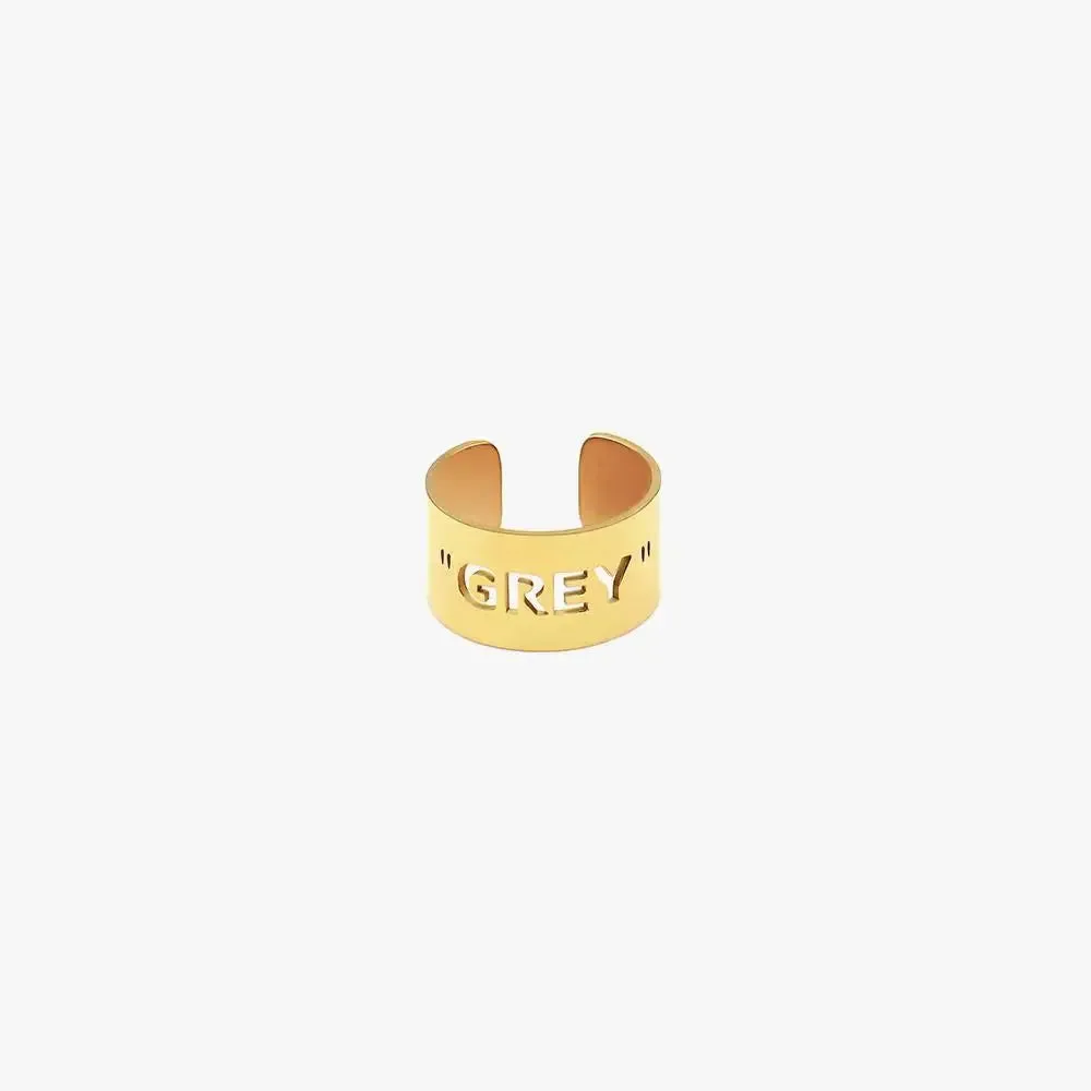 Letter Design Ring