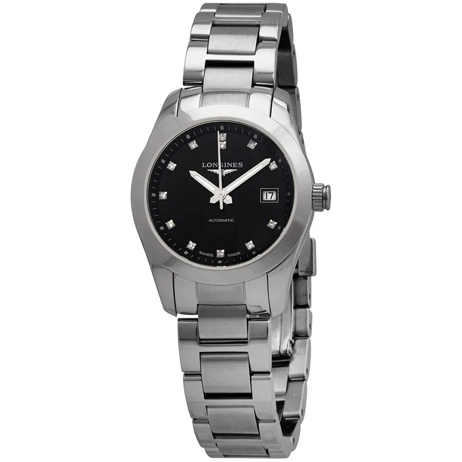 Longines Conquest Classic Automatic Black Dial Ladies Watch L2.285.4.58.6