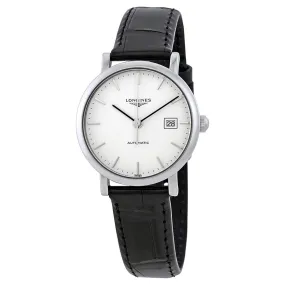 Longines Elegant Automatic White Dial Ladies Leather Watch L43104122