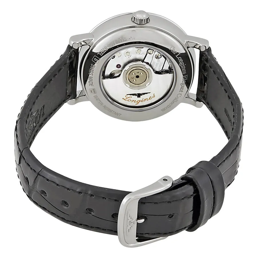 Longines Elegant Automatic White Dial Ladies Leather Watch L43104122