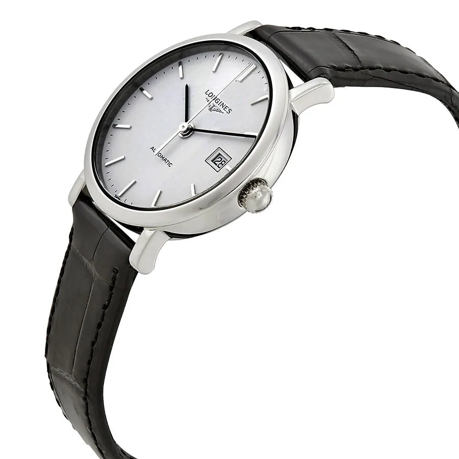 Longines Elegant Automatic White Dial Ladies Leather Watch L43104122