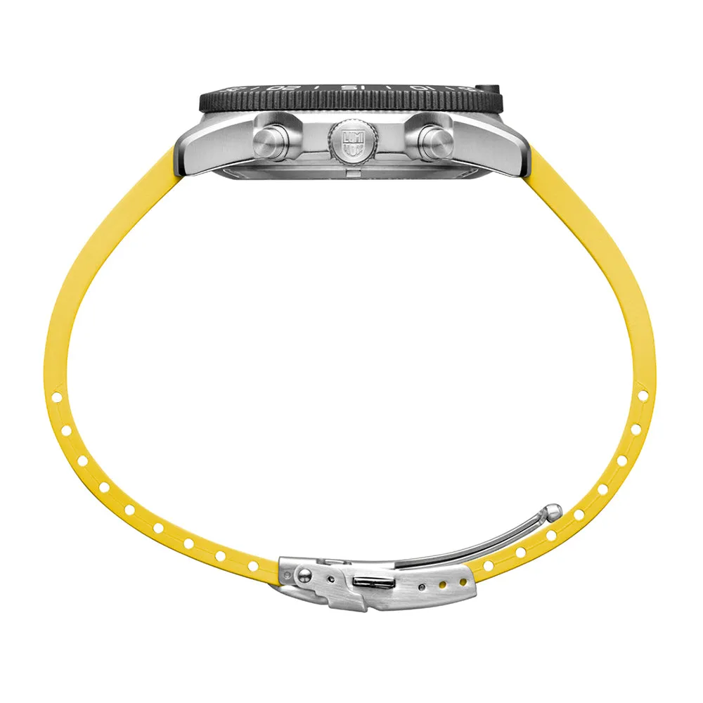 Luminox Men's Black Dial Yellow Rubber Band Ronda Z60 Watch - XS.3145