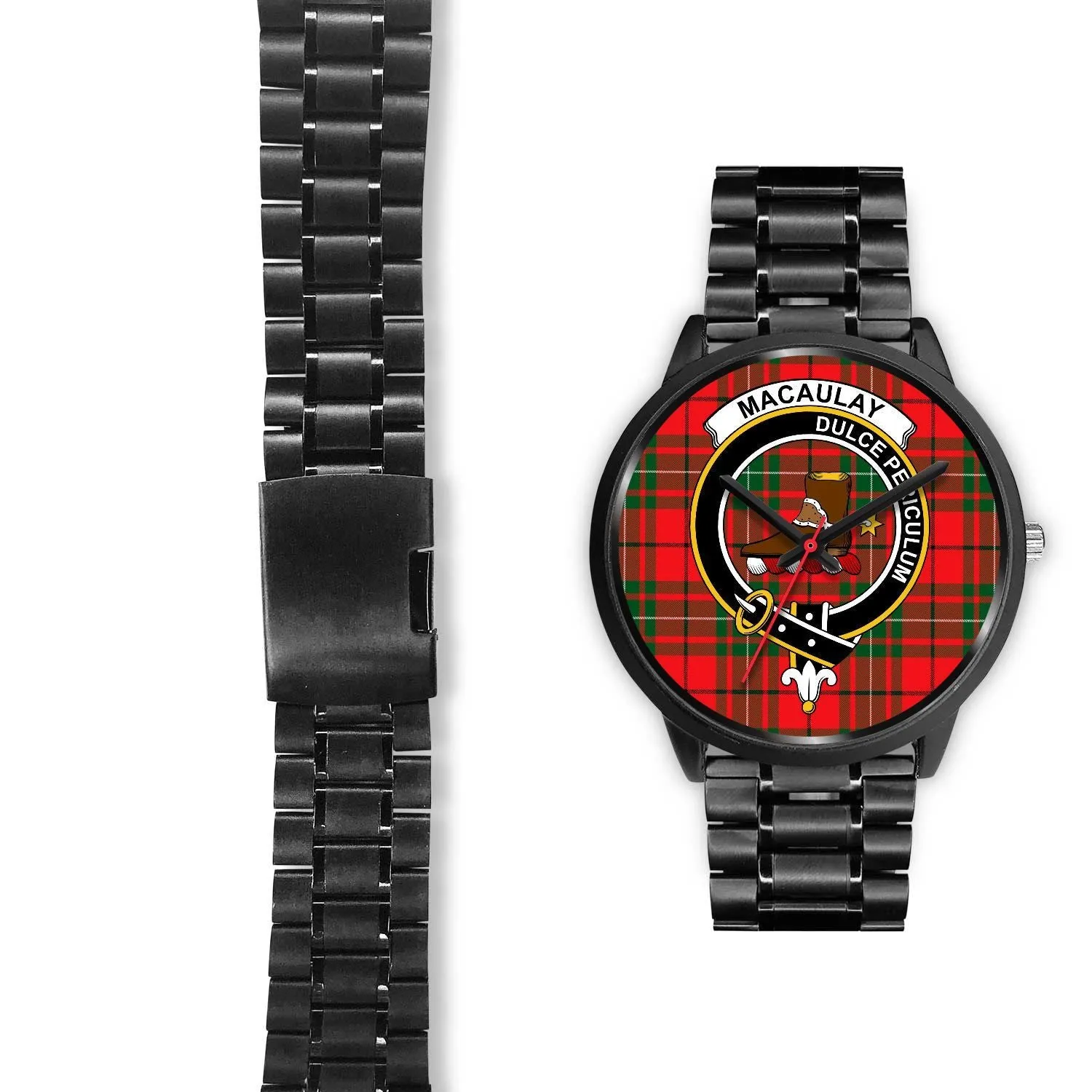MacAulay Modern Clan Badge Tartan Black Watch