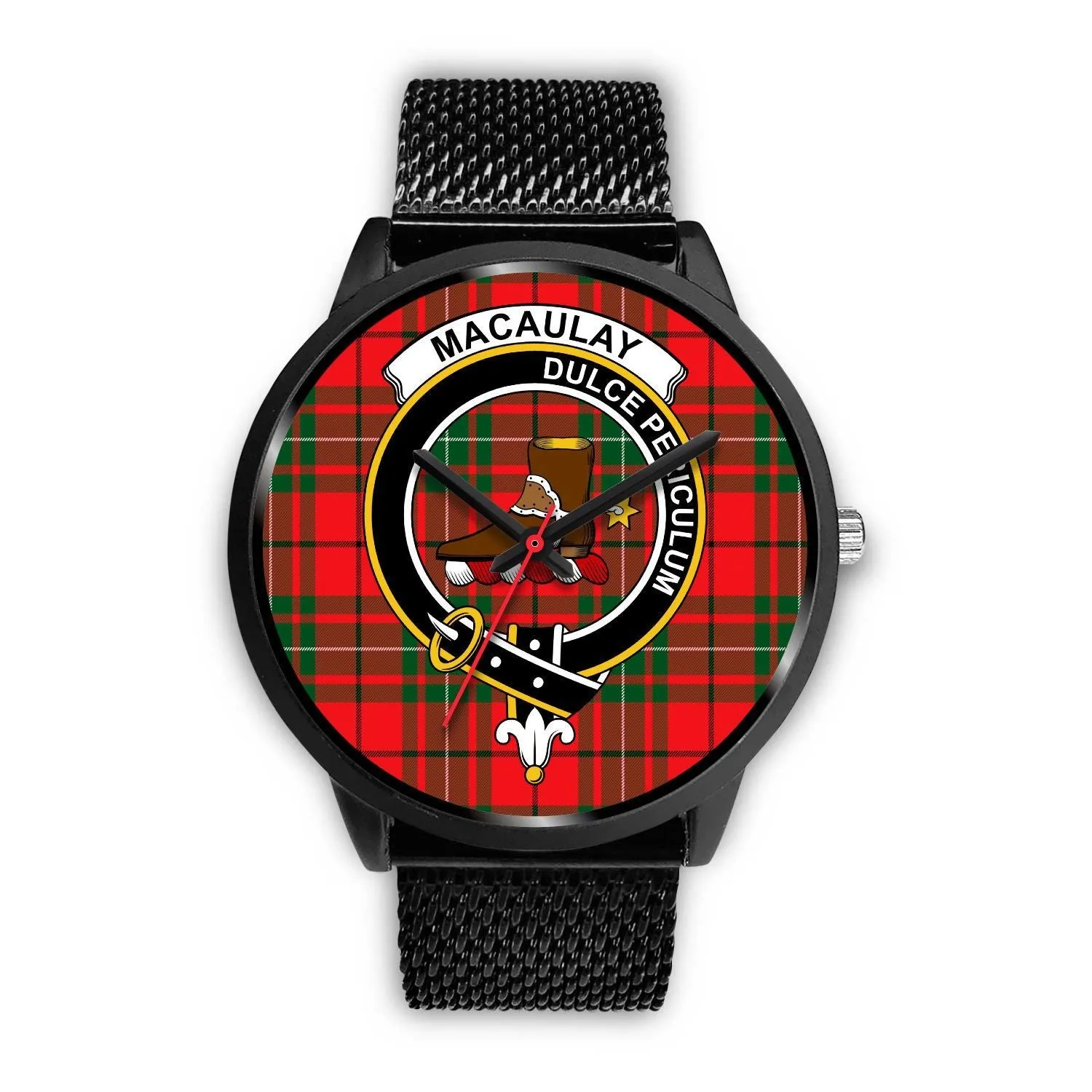 MacAulay Modern Clan Badge Tartan Black Watch