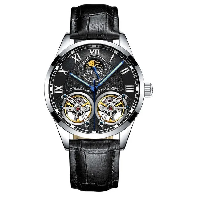 men's double flywheel automatic mechanical watch