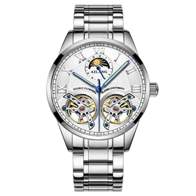 men's double flywheel automatic mechanical watch